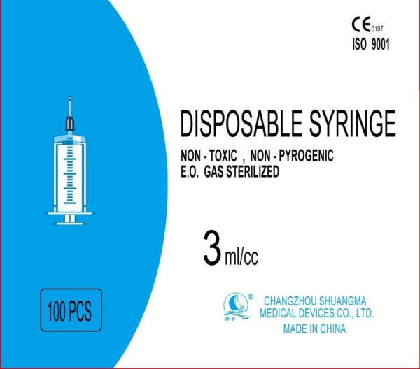 DISPOSABLE SYRINGE ( 3 Ml/cc)