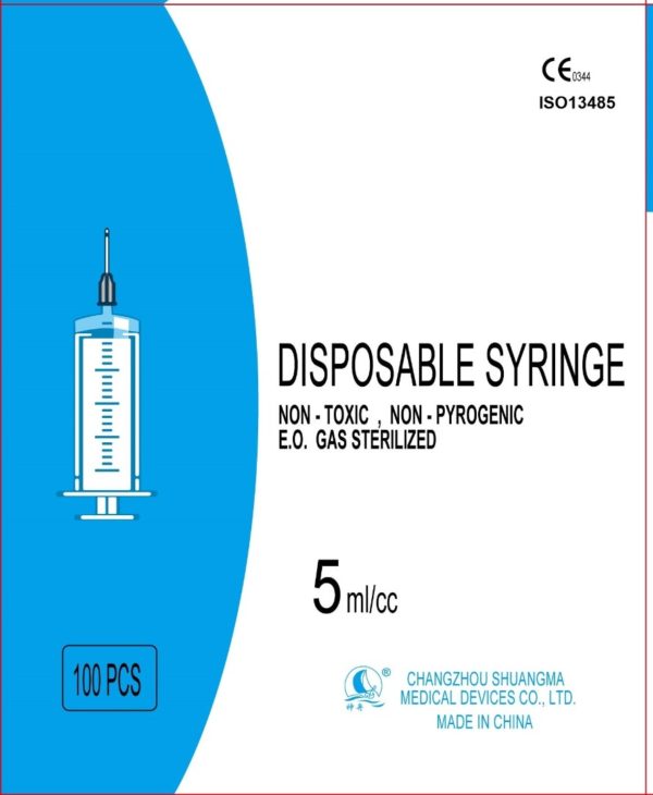 DISPOSABLE SYRINGE ( 5 Ml/cc)